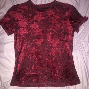 Red Velvet Mesh Top 💎